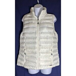 Gerry Puffer Vest Womens S White Puffy Quilted Jacket Size M